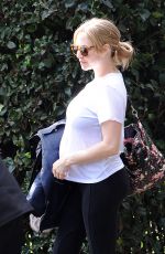Pregnant AMANDA SEYFRIED Out in Beverly Hills 01/21/2017