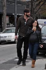 Pregnant JENELLE EVANS Out and About in Wilmington 01/04/2017