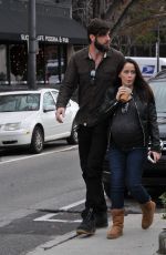Pregnant JENELLE EVANS Out and About in Wilmington 01/04/2017