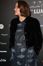 Pregnant MARION COTILLARD at 22nd International Press Lights Ceremony at De La Madeleine in Paris 01/30/2017
