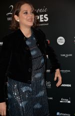 Pregnant MARION COTILLARD at 22nd International Press Lights Ceremony at De La Madeleine in Paris 01/30/2017