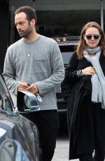 Pregnant NATALIE PORTMAN and Benjamin Millepied Out for Lunch in Los Angeles 01/03/2017