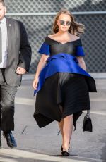 Pregnant NATALIE PORTMAN Arrives at Jimmy Kimmel Live in Hollywood 01/30/2017