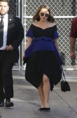 Pregnant NATALIE PORTMAN Arrives at Jimmy Kimmel Live in Hollywood 01/30/2017