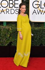 Pregnant NATALIE PORTMAN at 74th Annual Golden Globe Awards in Beverly Hills 01/08/2017