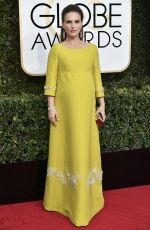 Pregnant NATALIE PORTMAN at 74th Annual Golden Globe Awards in Beverly Hills 01/08/2017