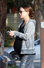 Pregnant NATALIE PORTMAN Out at Griffith Park in Los Feliz 01/18/2017