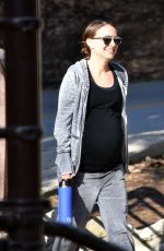 Pregnant NATALIE PORTMAN Out at Griffith Park in Los Feliz 01/18/2017