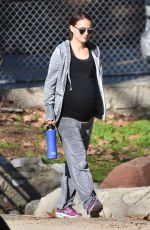Pregnant NATALIE PORTMAN Out at Griffith Park in Los Feliz 01/18/2017