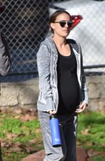 Pregnant NATALIE PORTMAN Out at Griffith Park in Los Feliz 01/18/2017