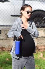 Pregnant NATALIE PORTMAN Out at Griffith Park in Los Feliz 01/18/2017