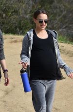 Pregnant NATALIE PORTMAN Out at Griffith Park in Los Feliz 01/18/2017