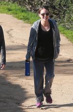 Pregnant NATALIE PORTMAN Out at Griffith Park in Los Feliz 01/18/2017