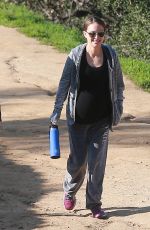 Pregnant NATALIE PORTMAN Out at Griffith Park in Los Feliz 01/18/2017