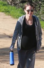 Pregnant NATALIE PORTMAN Out at Griffith Park in Los Feliz 01/18/2017