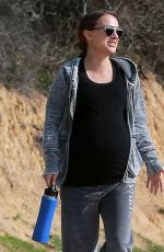 Pregnant NATALIE PORTMAN Out at Griffith Park in Los Feliz 01/18/2017