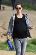 Pregnant NATALIE PORTMAN Out at Griffith Park in Los Feliz 01/18/2017