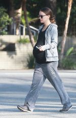 Pregnant NATALIE PORTMAN Out at Griffith Park in Los Feliz 01/18/2017