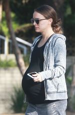 Pregnant NATALIE PORTMAN Out at Griffith Park in Los Feliz 01/18/2017