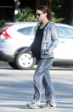 Pregnant NATALIE PORTMAN Out at Griffith Park in Los Feliz 01/18/2017