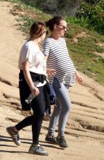 Pregnant NATALIE PORTMAN Out for a Hike in Los Feliz 01/30/2017
