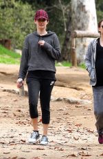 Pregnant NATALIE PORTMAN Out for a Walk in a Park in Los Angeles 01/18/2017