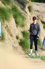 Pregnant NATALIE PORTMAN Out for a Walk in a Park in Los Angeles 01/18/2017