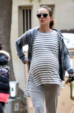 Pregnant NATALIE PORTMAN Out Hikinig in Los Feliz 01/02/2017