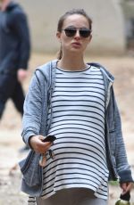 Pregnant NATALIE PORTMAN Out Hikinig in Los Feliz 01/02/2017