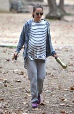 Pregnant NATALIE PORTMAN Out Hikinig in Los Feliz 01/02/2017