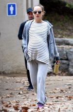 Pregnant NATALIE PORTMAN Out Hikinig in Los Feliz 01/02/2017