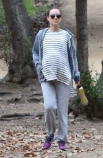 Pregnant NATALIE PORTMAN Out Hikinig in Los Feliz 01/02/2017