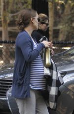 Pregnant NATALIE PORTMAN Out in a Park in Los Angeles 01/13/2017