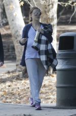 Pregnant NATALIE PORTMAN Out in a Park in Los Angeles 01/13/2017