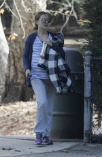Pregnant NATALIE PORTMAN Out in a Park in Los Angeles 01/13/2017