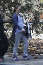 Pregnant NATALIE PORTMAN Out in a Park in Los Angeles 01/13/2017