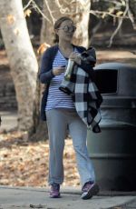 Pregnant NATALIE PORTMAN Out in a Park in Los Angeles 01/13/2017