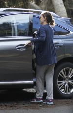 Pregnant NATALIE PORTMAN Out in a Park in Los Angeles 01/13/2017