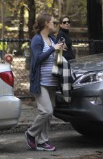 Pregnant NATALIE PORTMAN Out in a Park in Los Angeles 01/13/2017