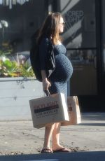 Pregnant NATALIE PORTMAN Out Shopping in Los Feliz 01/06/2017