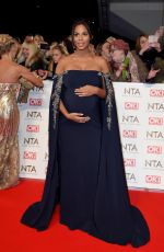 Pregnant ROCHELLE HUMES at National Television Awards in London 01/25/2017