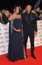 Pregnant ROCHELLE HUMES at National Television Awards in London 01/25/2017