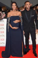 Pregnant ROCHELLE HUMES at National Television Awards in London 01/25/2017