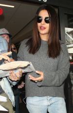 PRIYANKA CHOPRA at LAX Airport in Los Angeles 01/18/2017