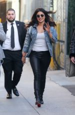 PRIYANKA CHOPRA Leaves Jimmy Kimmel Live in Hollywood 01/19/2017