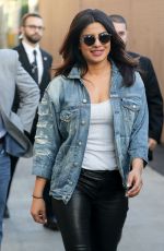 PRIYANKA CHOPRA Leaves Jimmy Kimmel Live in Hollywood 01/19/2017
