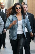 PRIYANKA CHOPRA Leaves Jimmy Kimmel Live in Hollywood 01/19/2017