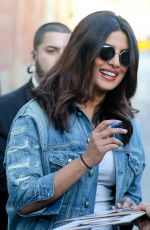 PRIYANKA CHOPRA Leaves Jimmy Kimmel Live in Hollywood 01/19/2017