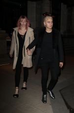 PYPER SMITH Leaves Alberta Ferretti Fashion Show at Milan Fashion Week 01/13/2017