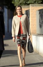 QUEEN LETIZIA OF SPAIN Out in Madrid 01/12/2017